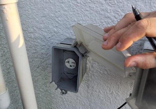 Burnt Outlet Replacement Near Water Heater – Cape Coral, FL