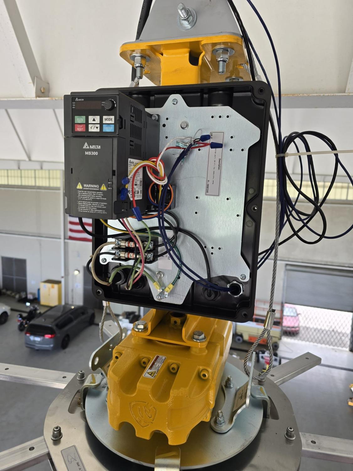 Industrial Overhead Fan Installation with Lift – Powerfoil X4 (2) – Naples, FL